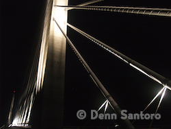 image of Night Bridge #6 - Penobscot Narrows Bridge Series by Denn Santoro
